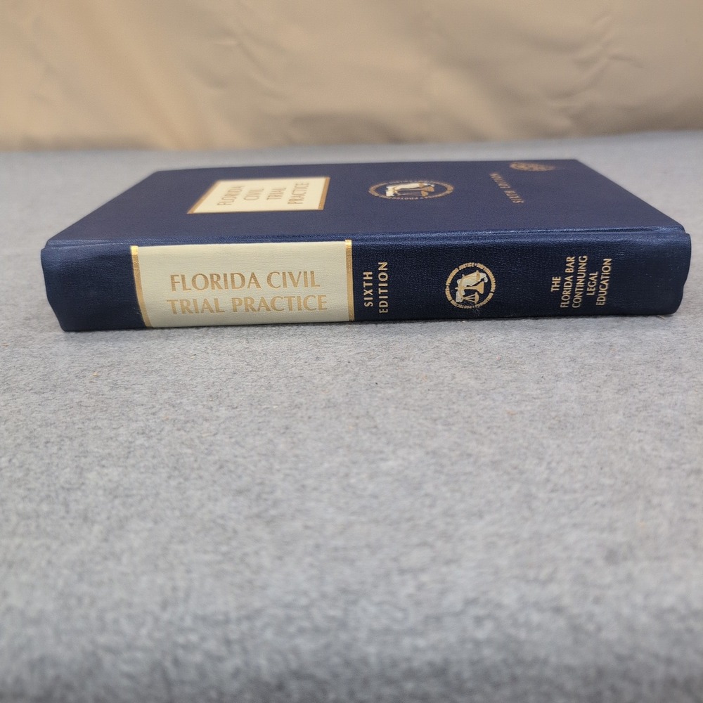 Florida Civil Trial Practice Sixth Edition 2001 Law Book The Florida Bar - Picture 2 of 5
